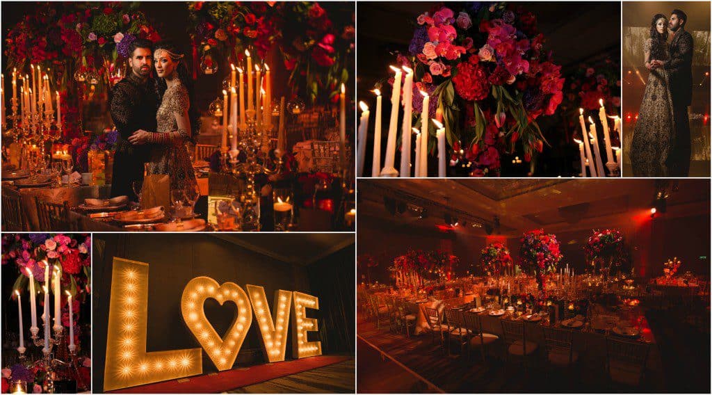 luxury wedding decor style theme red