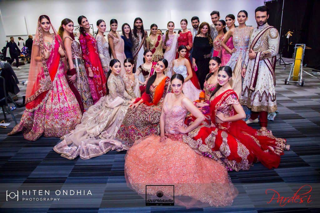 Models at the National Asian Wedding show